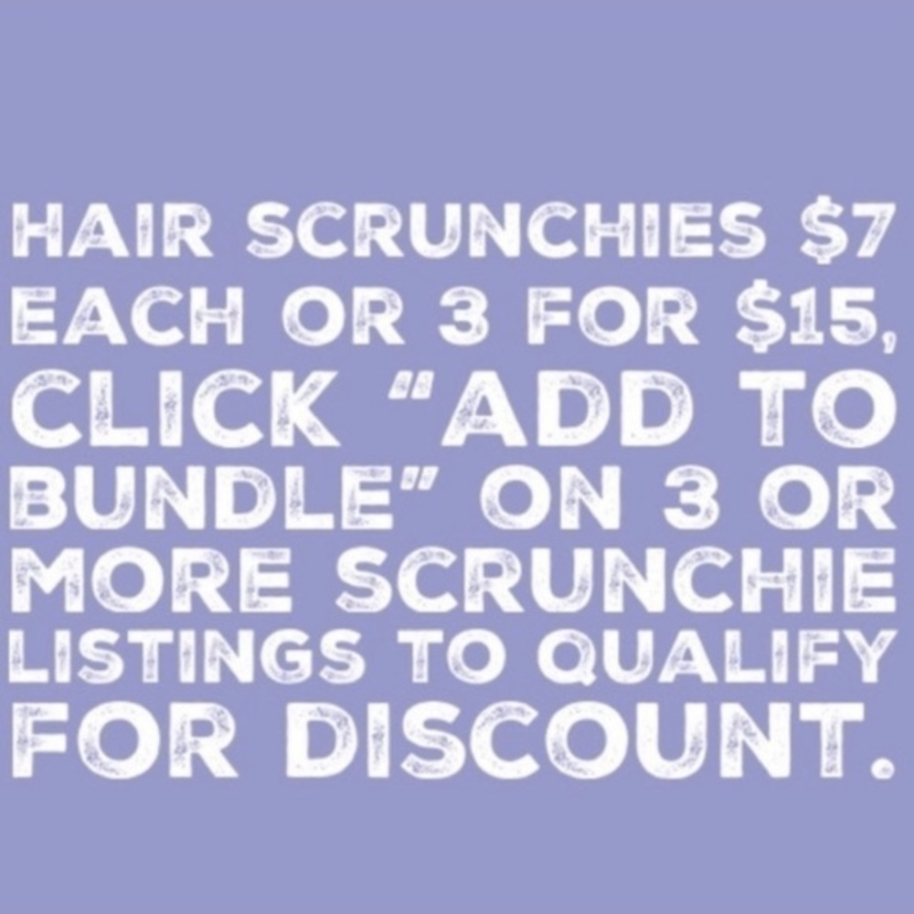 $7ea or 3/$15 Taylor Swift custom hair Scrunchie new - Picture 3 of 4